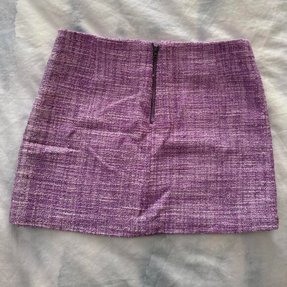 ALICE + OLIVIA Micro Mini Purple Skirt - Picture 2 of 8